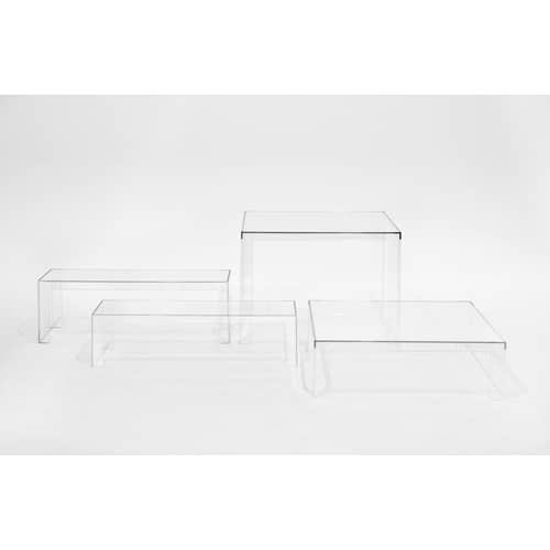Table carrée Invisible / Tokujin Yoshioka, 2012 - 100 x 100 cm - Kartell - Cristal - PMMA