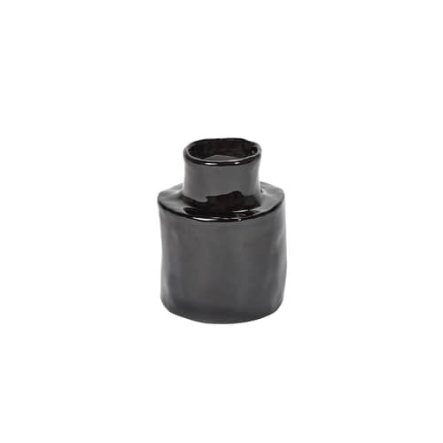 Vase Héléna 1 céramique noir / Ø 7 x H 9 cm - Mini - Serax - n° 1 / Brun foncé - Grès