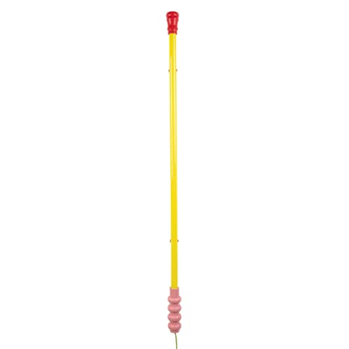 Superlinea LED Wall light with plug glass yellow / W 134.5 cm - Seletti - Yellow / Red & pink tips - Glass, Plastic, Wood