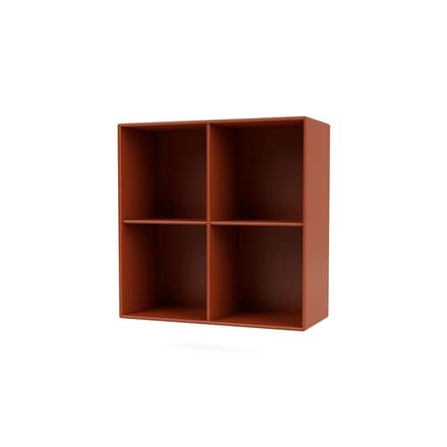 Show Wall storage wood orange / W 69.6 x D 30 x H 69.6 cm - MONTANA - Hokkaido 162 - Lacquered MDF
