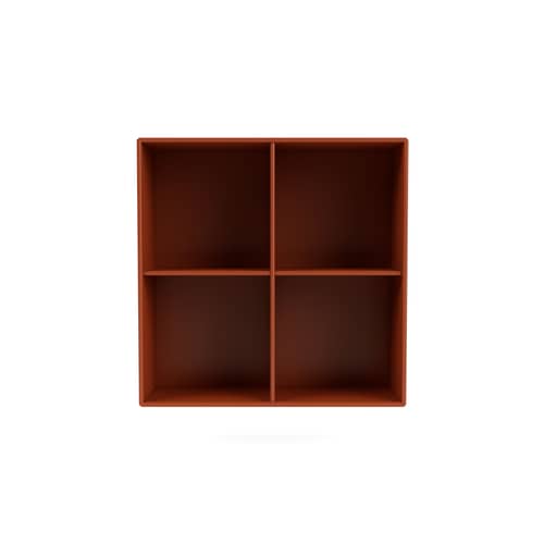 Show Wall storage wood orange / W 69.6 x D 30 x H 69.6 cm - MONTANA - Hokkaido 162 - Lacquered MDF