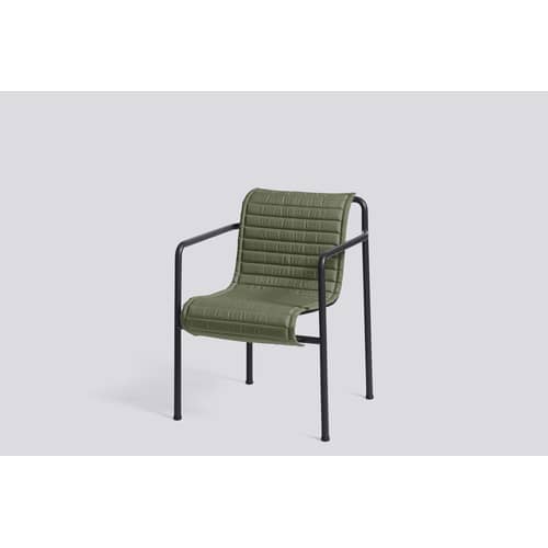 Zubehör  textil grün / Integral Kissen Quilted - Für Sessel Palissade Dining Large - Hay - Olive - Schaumstoff