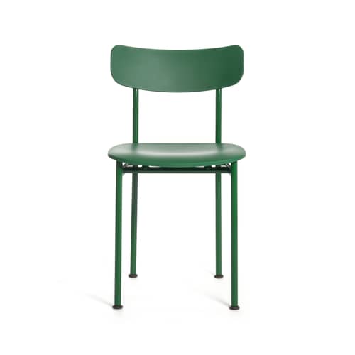 Chaise Motta vert / Jasper Morrison - Polypropylène recyclé - Magis - Vert - Acier, Polypropylène recyclé
