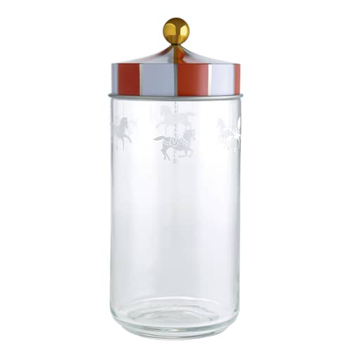 Pot de rangement hermétique en verre avec couvercle en inox à visser