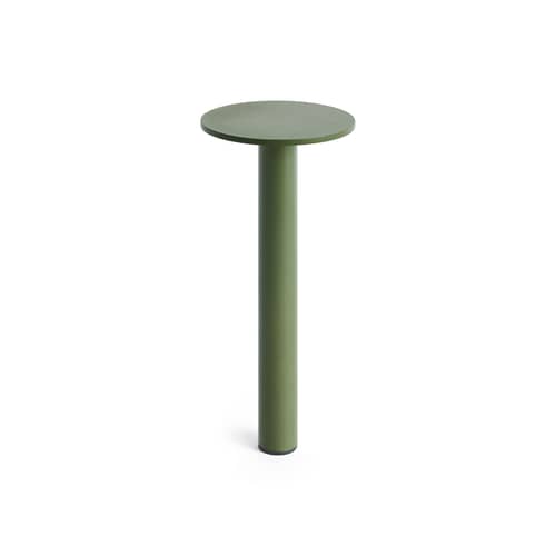 Lampe extérieur sans fil rechargeable Host Small / LED - H 22 cm / Fixation magnétique - Hay - Vert olive - Acier thermolaqué, Aimant, Aluminium thermolaqué