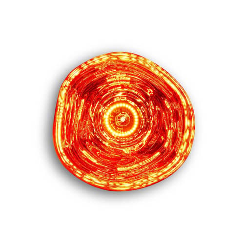 Applique Melt Surface Mini LED / Plafonnier - Ø 30 cm / Change de couleur - Tom Dixon - Cuivre - Polycarbonate