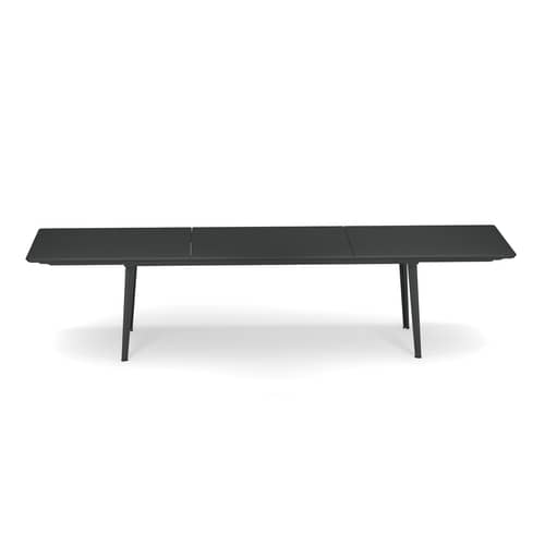 Tavolo con prolunga Plus4 metallo / Acciaio - 220 a 330 cm - Emu - Ferro Vecchio - Acciaio verniciato