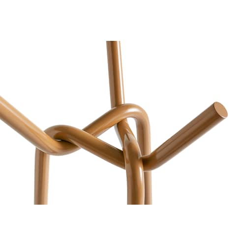 Portemanteau sur pied Knit / H 161 cm - Hay - Caramel - Acier laqué