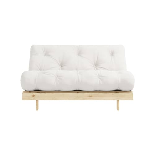 Canapé convertible Roots / L 140 cm - 3 positions / Structure pin clair - KARUP DESIGN - Naturel 701 / Pin clair - Fibres recyclées mélangées, Mousse, Pin massif certifié FSC, Tissu