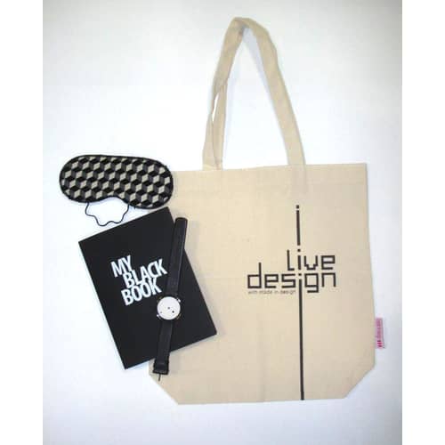 Sac I Live design tissu beige / Edition limitée - Made in design Editions - Beige - Coton