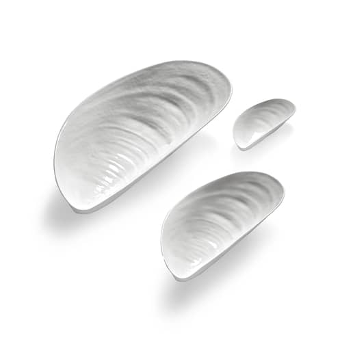 Marcel Medium Serving dish ceramic white / 30.5 x 14 cm - Serax - White - Enamelled china