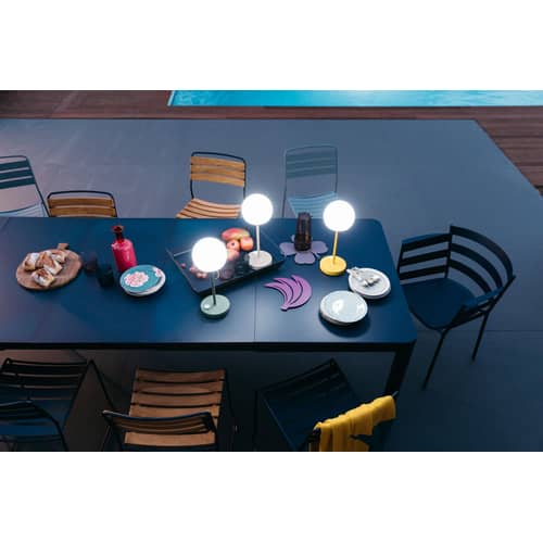 Table à rallonge Ribambelle XL métal bleu / L 149 à 299 cm - 6 à 14 personnes - Fermob - Bleu Abysse - Aluminium laqué