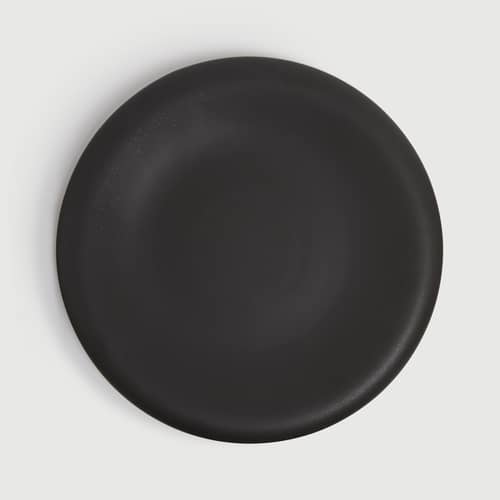 Assiette Dough céramique noir / Ø 38 x H 3,7 cm - TOOGOOD - Charbon - Grès émaillé