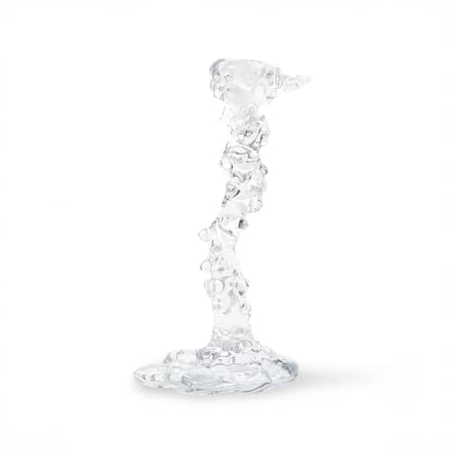 Bougeoir Drip Glass Large verre transparent / H 25 cm - POLSPOTTEN - H 25 cm / Transparent - Verre