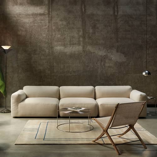 Couchtisch Wire VP17 metall silber / Ø 74 cm – ohne Tablett - &tradition - Ohne Tablett - Polierter Edelstahldraht