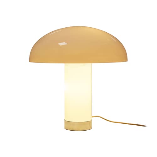 Lampada da tavolo Lounge materiale plastico bianco / Ø 47 x H 49 cm - HK LIVING - Bianco - vetro acrilico
