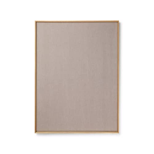 Memo board Scenery holz natur / L 75 x H 100 cm - Eiche & Kork mit Stoff bezogen - Ferm Living - L 75 x H 100 cm - Eiche - Eiche, Gewebe, Kork