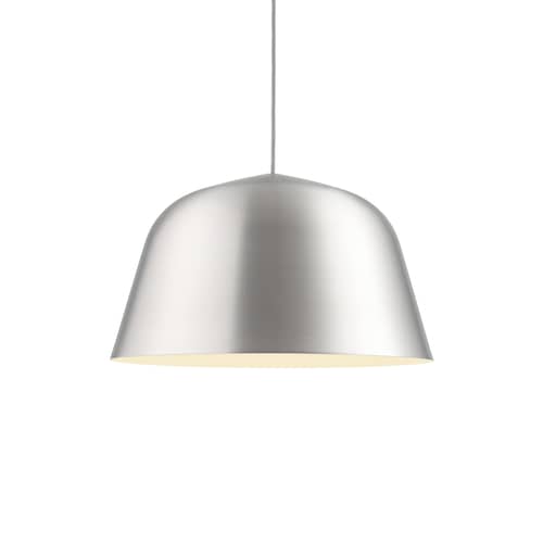 Suspension Ambit métal argent / Ø 40 cm - Muuto - Aluminium brossé - Aluminium