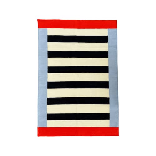 Tappeto Red Symmetry tessuto multicolore / 210 x 140 cm - Lana - COLORTHERAPIS - 210 x 140 cm / Multicolore - Lana