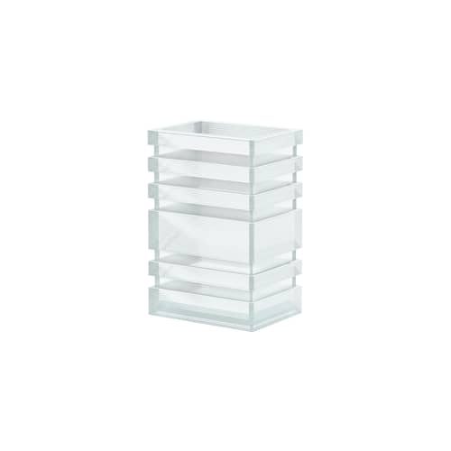 Vase Skyscraper glas transparent / Bodil Kjær, 1963 - CASSINA - Transparent - Pressglas