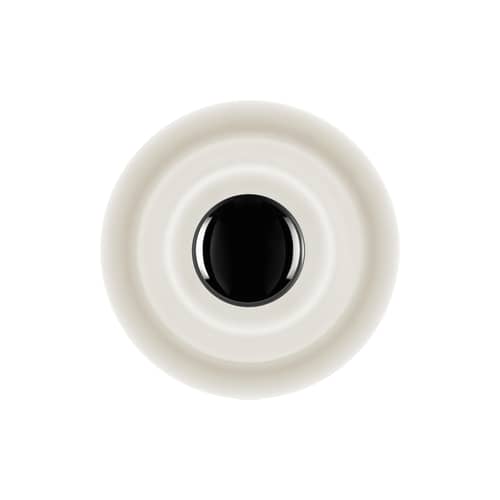 Applique d\'esterno Press Surface Mini vetro bianco / LED - Ø 21,5 cm - Tom Dixon - Gelato - Acciaio, Vetro pressato