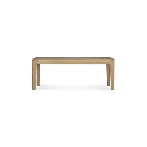 Bank Bok holz natur / L 126 cm - Eiche massiv - Ethnicraft - Eiche natur - massive Eiche
