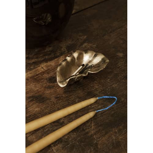 Coupe Oyster   / Vide-poches - Laiton / 10 x 7 cm - Ferm Living - Laiton - Laiton moulé massif