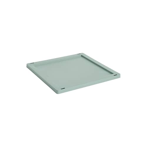 Deckel  plastikmaterial grün / Für Korb Colour Crate Medium Medium Square & Cube 30 x 30 cm - Hay - Grün Salbei - Recyceltes Polypropylen