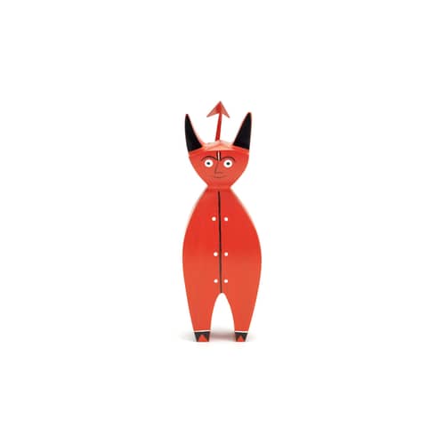 Décoration Wooden Dolls - Little Devil bois rouge / By Alexander Girard, 1952 - Vitra - Little Devil - Sapin