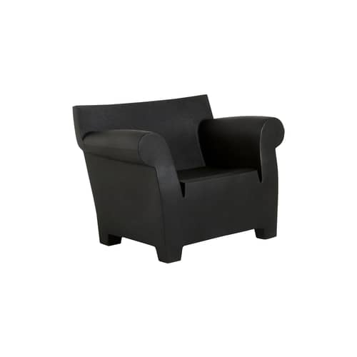 Fauteuil Bubble Club plastique noir / Philippe Starck, 2000 - Kartell - Noir - Polyéthylène