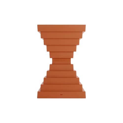 Hocker Prince OhOh plastikmaterial orange / Philippe Starck - Kartell - Ziegel - Recyceltes Polypropylen