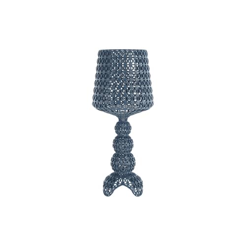 Lampe à poser Mini Kabuki LED / H 70 cm - Kartell - Bleu clair - Polycarbonate 2.0