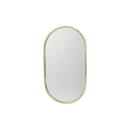 Miroir mural Angui Wide métal or / 60 x 100 cm - AYTM - Or - Acier, Verre