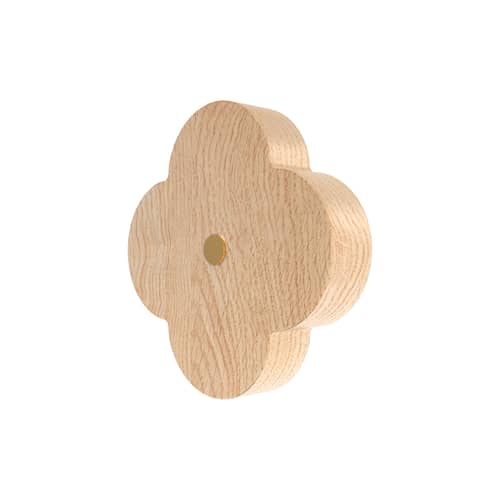 Patère Andrée bois naturel Small / Ø 7 cm - Hartô - Naturel - Frêne massif