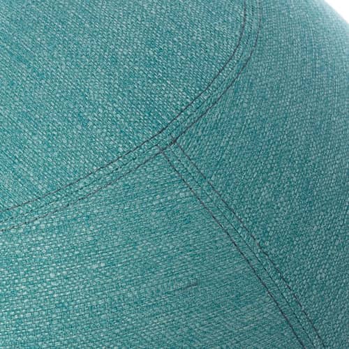 Pouf Original Regular bleu / Ergonomique - Ø 55 cm / Tissu chiné - BLOON PARIS - Bleu Lagon - PVC, Tissu polyester chiné