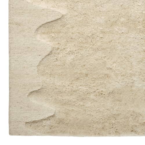 Tapis Wobble / 200 x 300 cm - Tom Dixon - 200 x 300 cm / Naturel - Laine de Nouvelle-Zélande