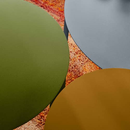 Tavolino d\'appoggio Bebop metallo verde / Ø 35 x H 45 cm - Fermob - Pesto - Acciaio, Alluminio