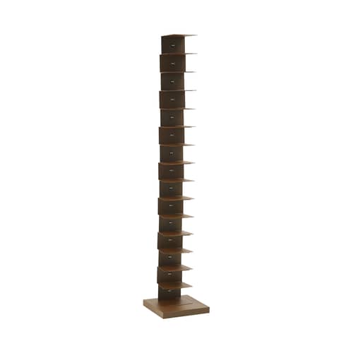 Bücherregal Ptolomeo Art XL metall braun / 1 Seite - H 215 x B 40 cm - Opinion Ciatti - Cortenbraun - Stahl, Corteneffekt