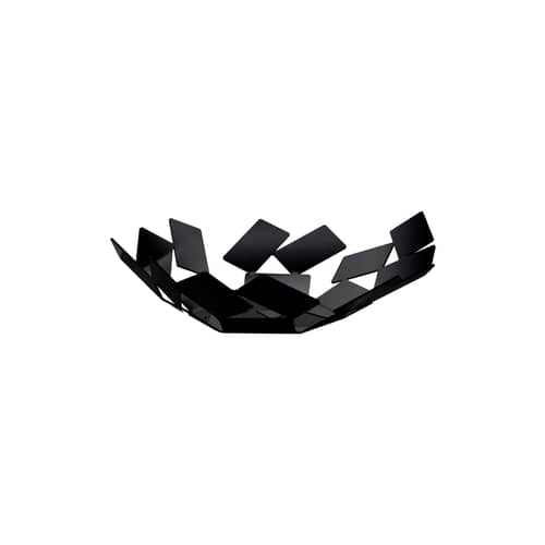 Corbeille La Stanza dello Scirocco métal noir / Ø 24 x H 6 cm - Mario Trimarchi, 2009 - Alessi - Noir - Acier inoxydable
