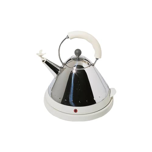 Oisillon Electric kettle metal white - Alessi - White - Polyamide, Stainless steel