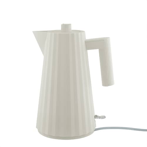Plissé Electric kettle plastic material white / 1.7 L - UK version - Alessi - White - Thermoplastic resin