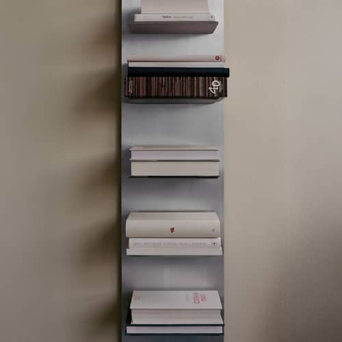 Étagère Lager Tall métal / L 25 x H 170 cm - Ferm Living - Aluminium brossé - Aluminium brossé