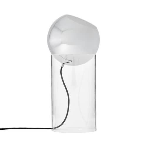 Lampe à poser Topan VP14 métal argent / H 46 cm - Verner Panton, 1959 - &tradition - Plaqué chrome - Acrylique, Aluminium plaqué chromé