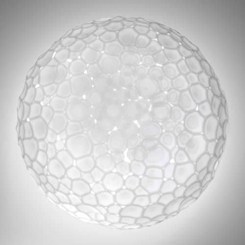 Meteorite Wall light glass white Ceiling - Ø 48 cm - Artemide - Ø 48 cm / White - Blown glass