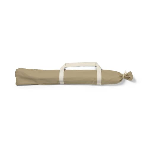 Parasol Lull tissu beige / Ø 200 cm - Ferm Living - Beige Cachemire - Hêtre, Tissu polyester