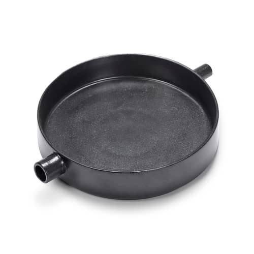 Piatto da forno FCK Small ceramica nero / Ø 25 x H 5,3 cm - Serax - Nero - Gres smaltato