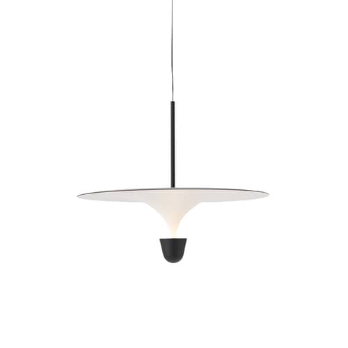 Suspension Kantarell LED métal noir / Ø 60 cm - NEW WORKS - Noir - Acier, Aluminium