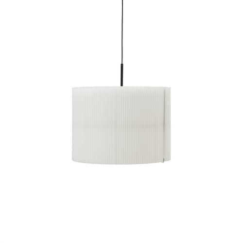 Suspension Nebra Small tissu blanc / LED - Abat-jour ajustable Ø 40 à 75 cm / Seconde vie - NEW WORKS - Ø 40 cm / Blanc - Acier, Aluminium, Tyvek