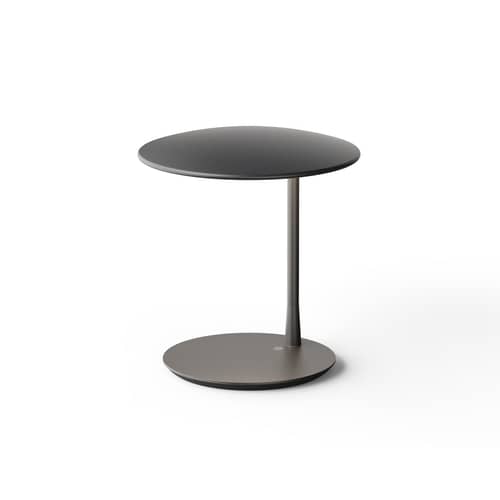 Disc LED Table lamp metal black / Adjustable - NINE - Black - Aluminium, Steel