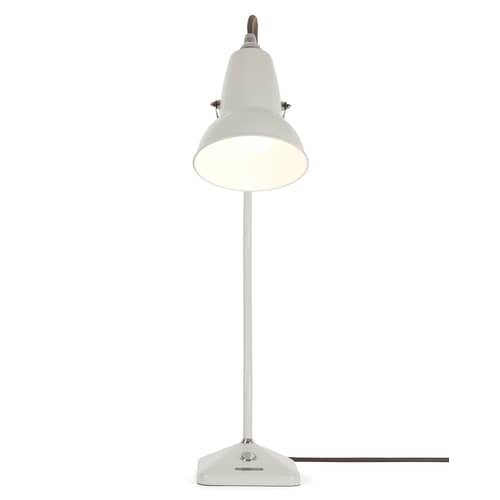 Original 1227 Mini Table lamp metal white Fixed arm - H 52 cm - Anglepoise - Linen White - Cast iron, Steel